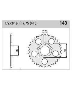 Corona de aluminio 41 dientes