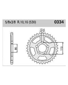 Corona de aluminio 46 dientes
