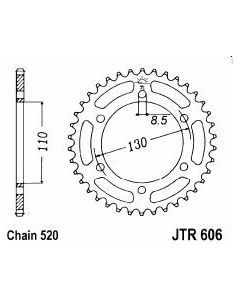 Corona de aluminio 51 dientes