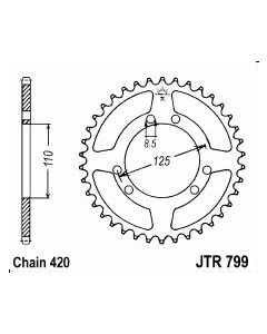 Corona de aluminio 52 dientes