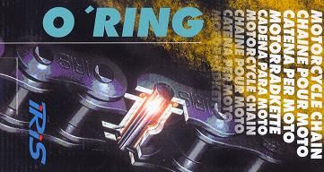 Cadena IRIS 428 ORHTP con O ring 138 eslabones oro