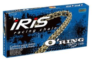 Cadena IRIS 428 ORHTP con O ring 126 eslabones oro