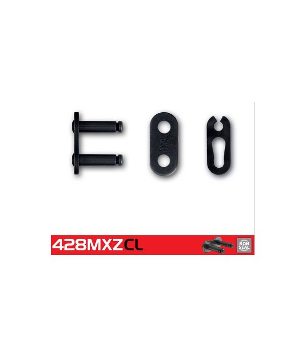 Eslabón de unión cadena RK 428 MXZ remache punta huecha