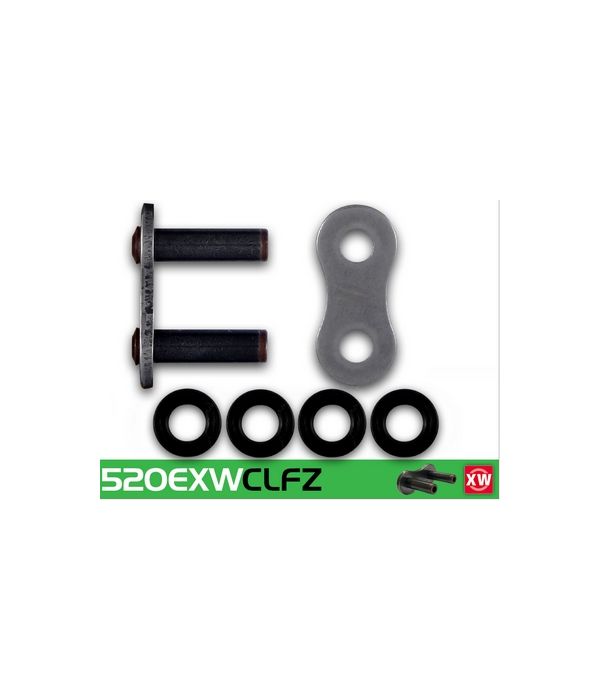 Eslabón de unión cadena RK 520 EXW remache punta huecha