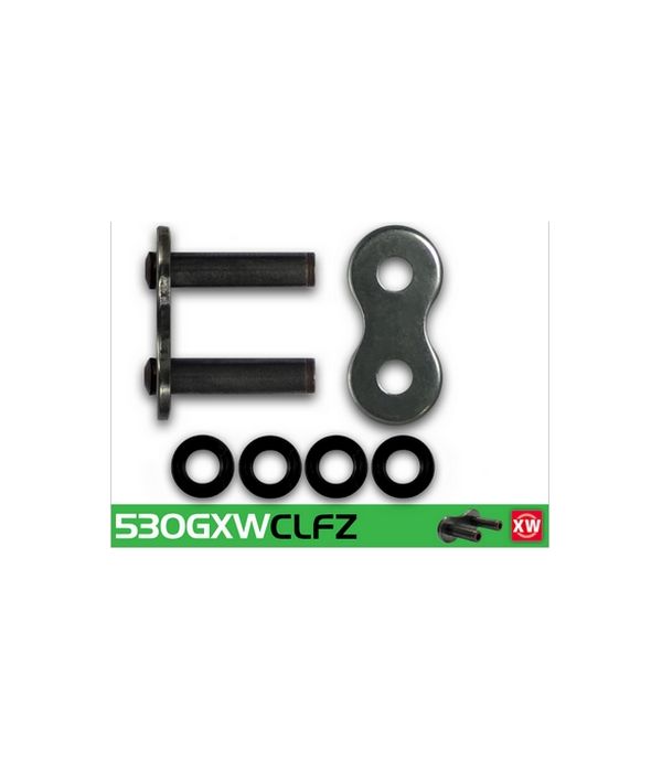 Eslabón de unión cadena RK 530 GXW remache punta huecha