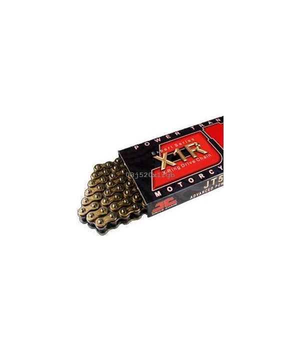 Cadena JT 520 XRGB con X ring 104 eslabones oro