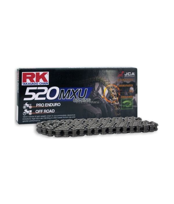 Cadena RK 520 MXU con UW ring 132 eslabones