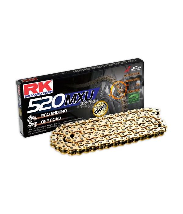 Cadena RK 520 MXUGB con UW ring