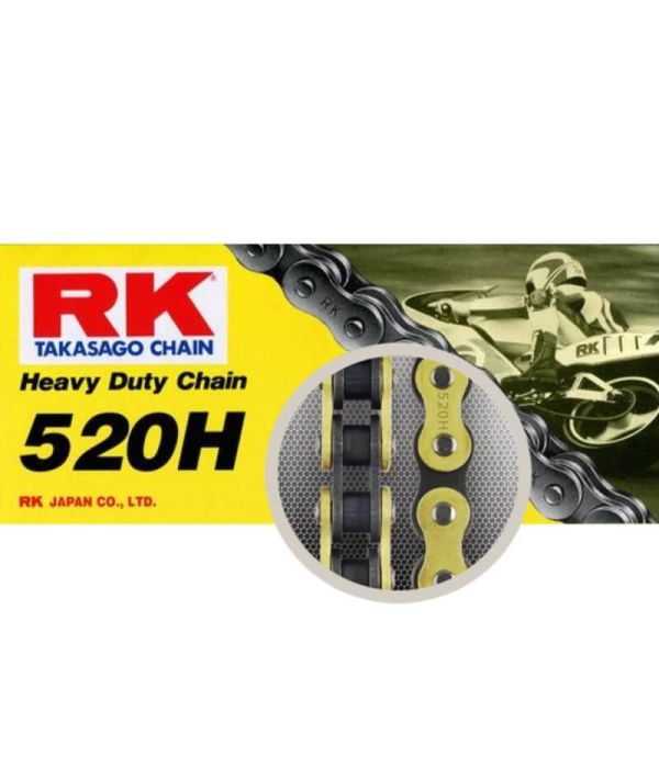 Eslabón de unión cadena RK 520 H enganche clip oro