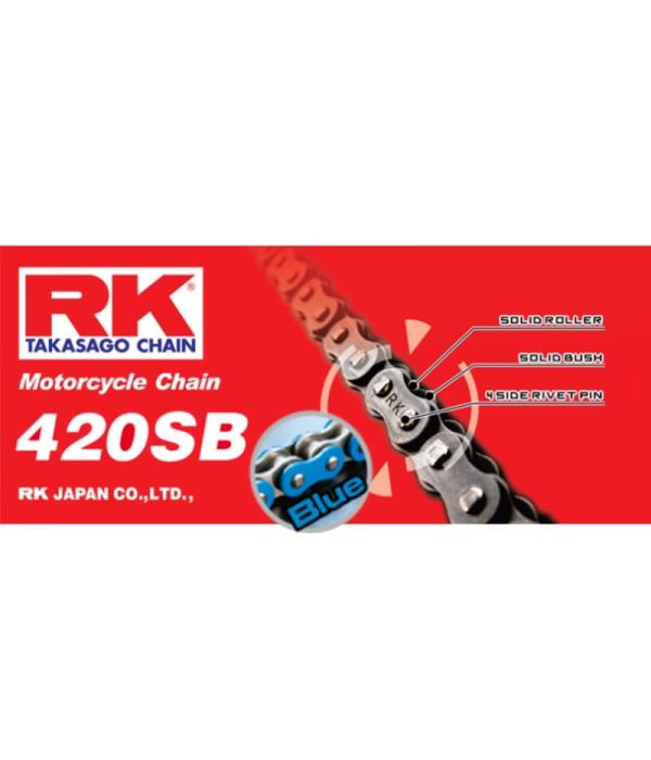 Eslabón de unión cadena RK 420 SBB enganche clip azul