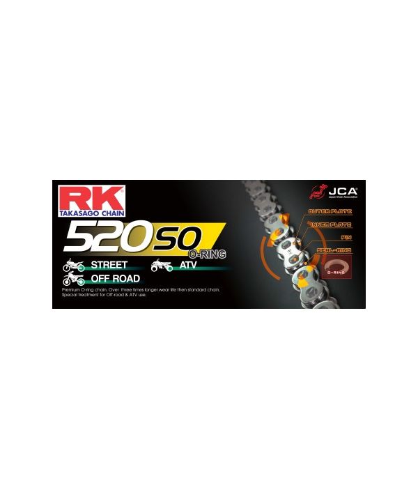 Cadena RK 520 SO con O ring