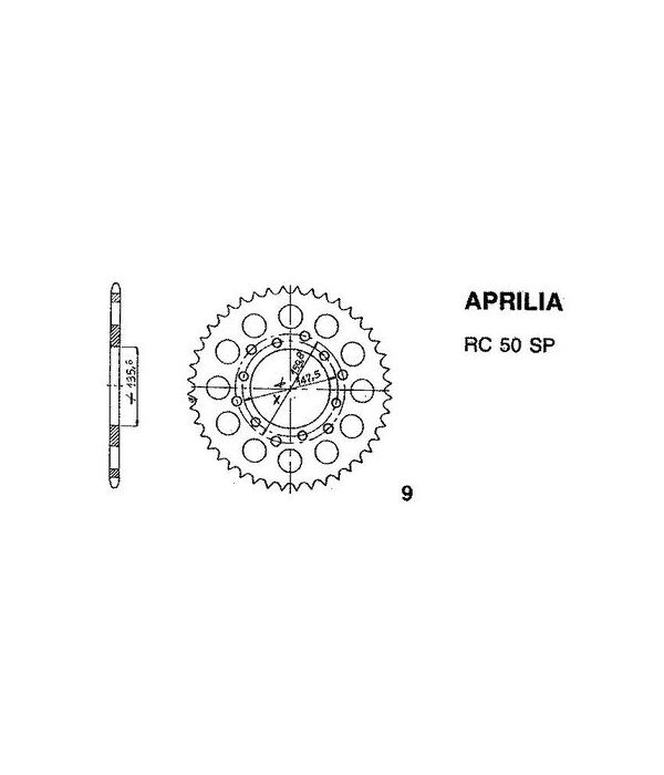 Corona de aluminio 47 dientes