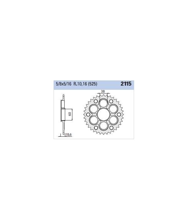 Corona de aluminio 40 dientes