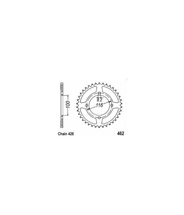 Corona de aluminio 46 dientes