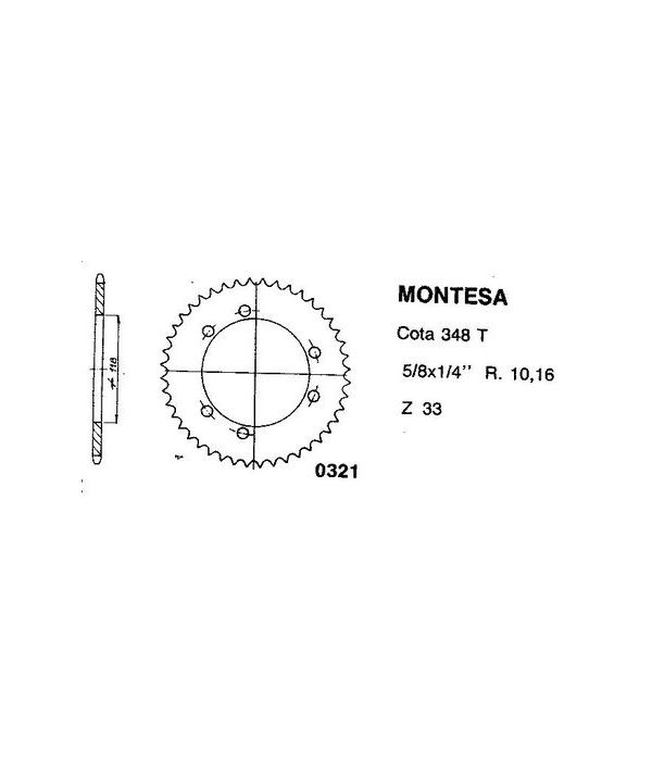 Corona de aluminio 48 dientes