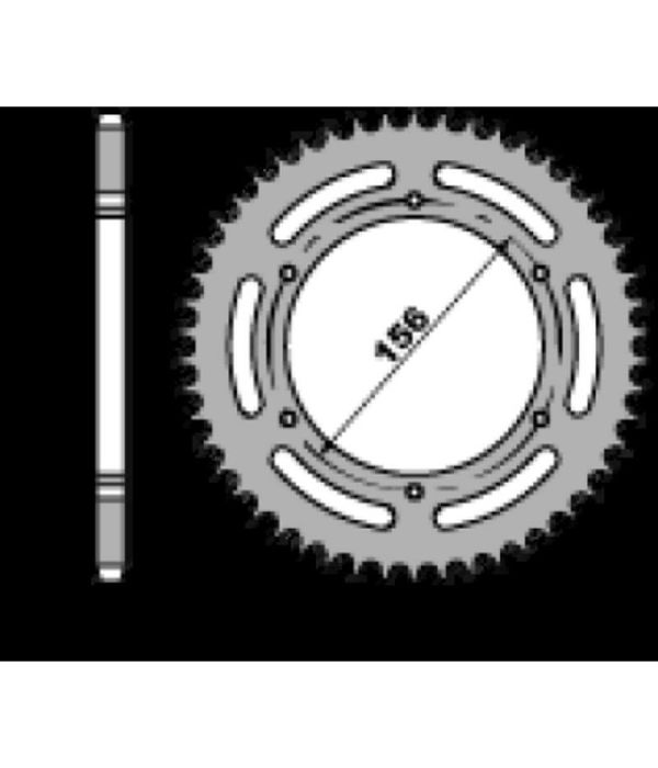 Corona de aluminio 58 dientes