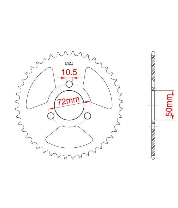 Corona de aluminio 41 dientes