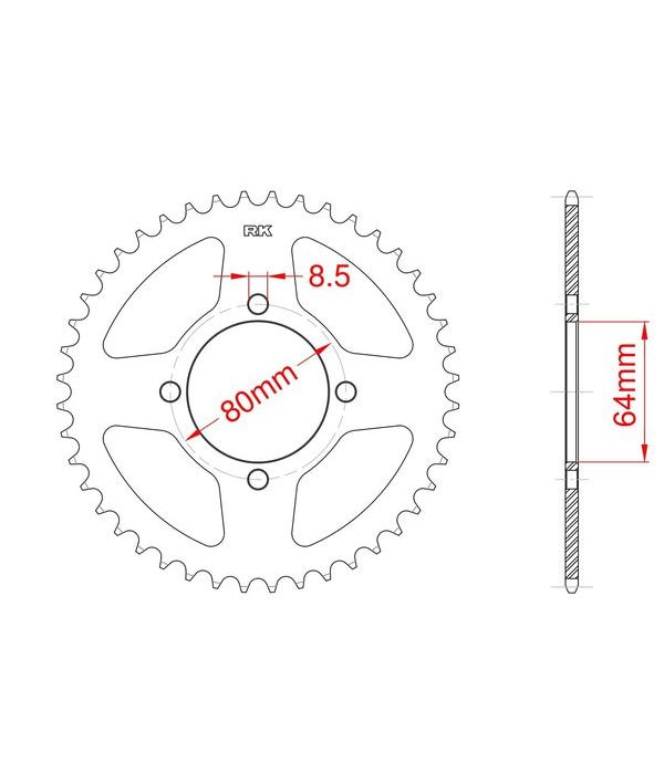 Corona de aluminio 28 dientes