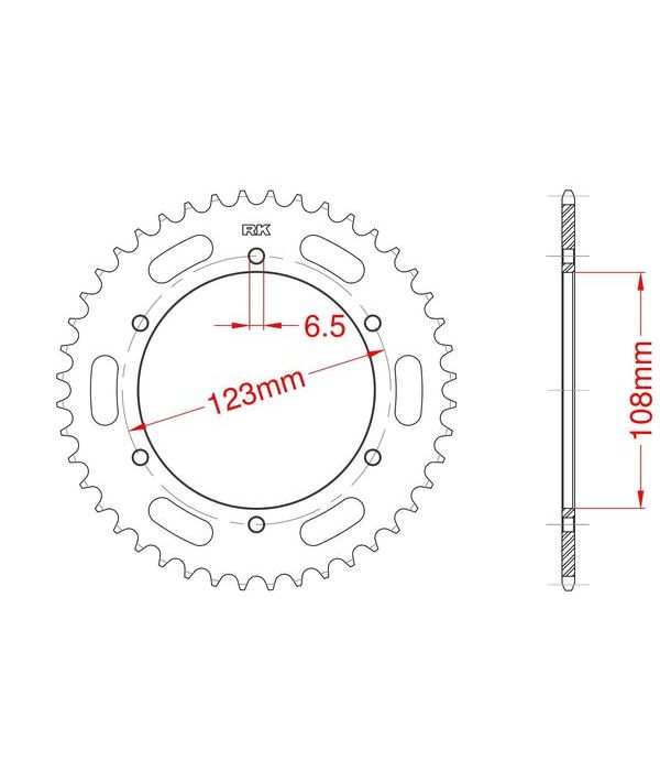 Corona de aluminio 68 dientes