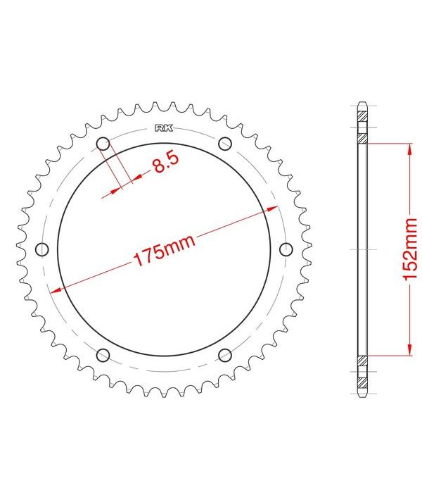 Corona de aluminio 51 dientes