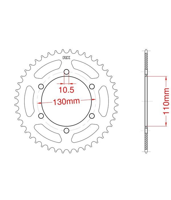 Corona de aluminio 41 dientes