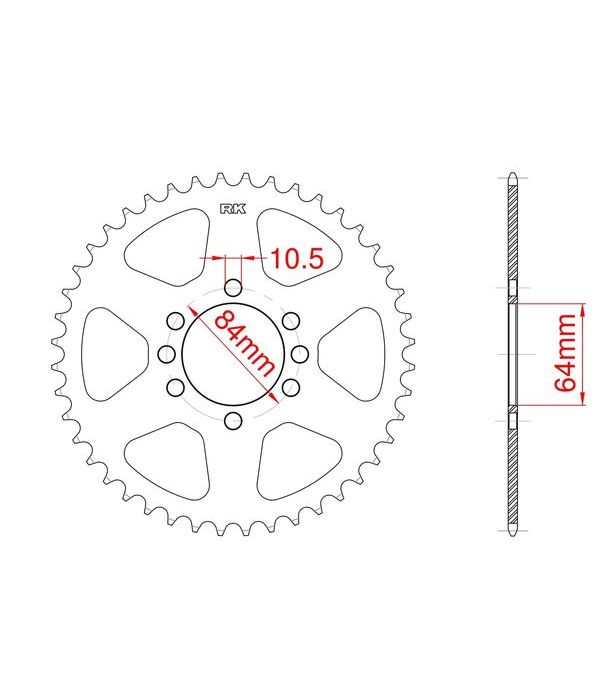 Corona de aluminio 41 dientes