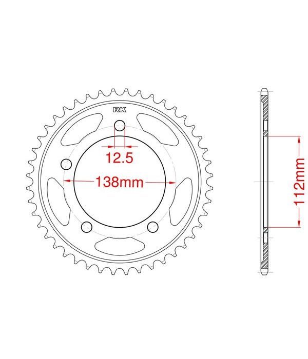 Corona de aluminio 60 dientes