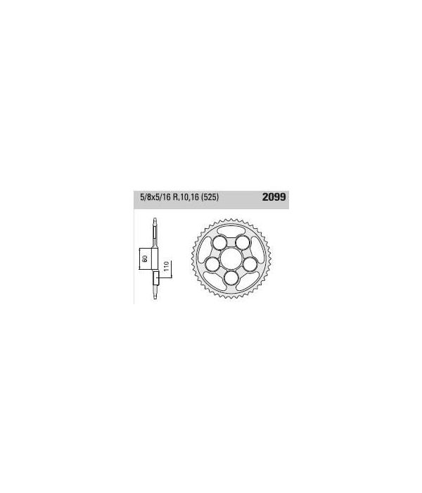 Corona de aluminio 40 dientes