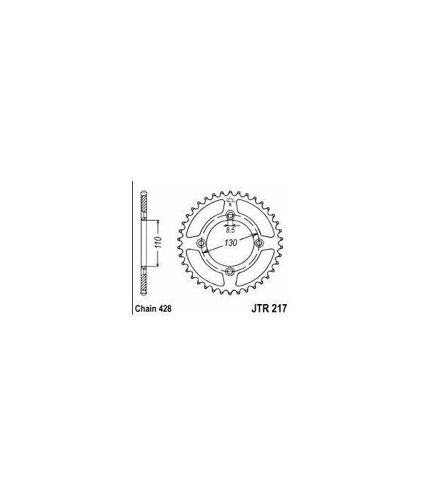 Corona de acero 56 dientes