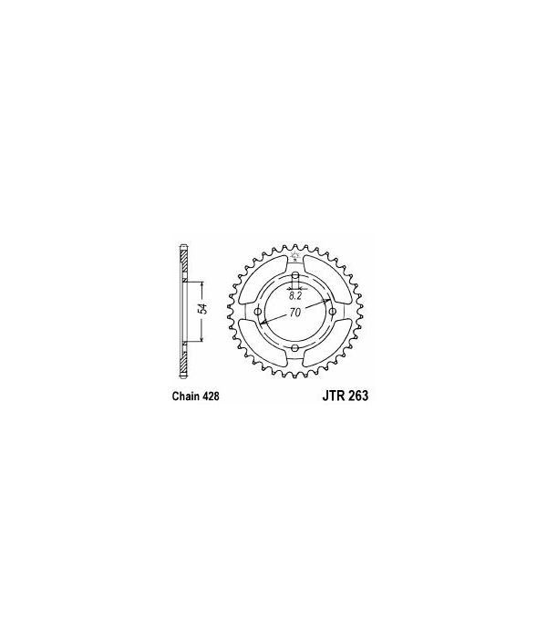 Corona de acero 40 dientes