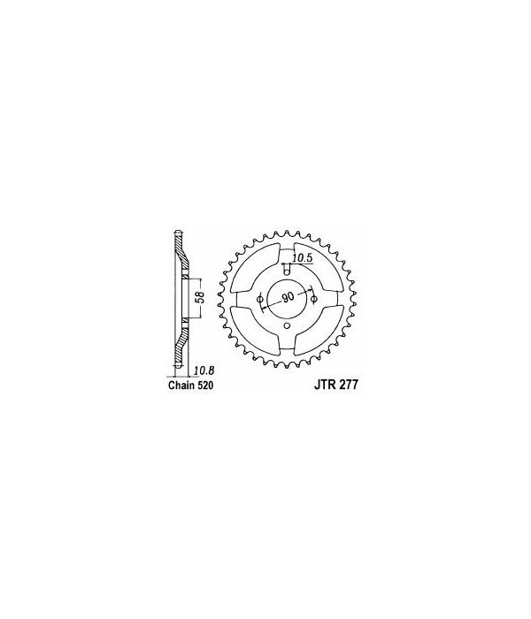 Corona de acero 48 dientes