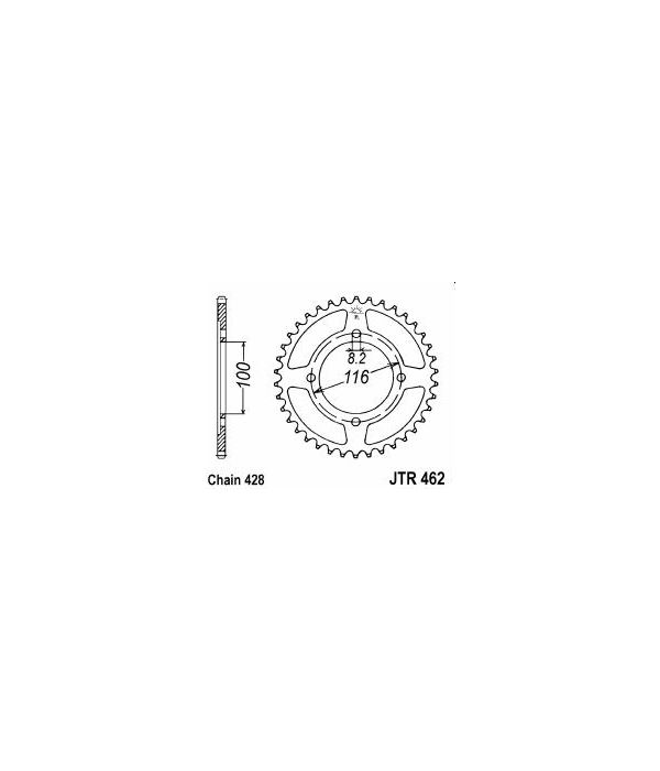 Corona de acero 50 dientes