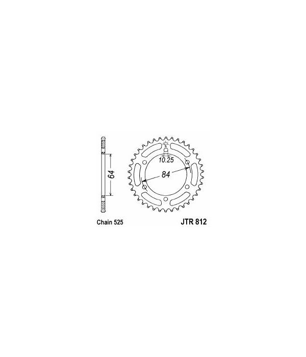 Corona de acero 43 dientes