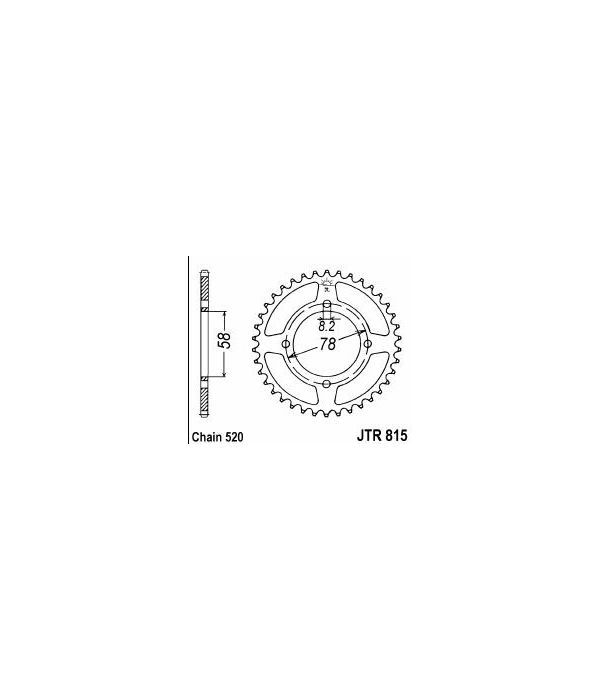 Corona de acero 38 dientes