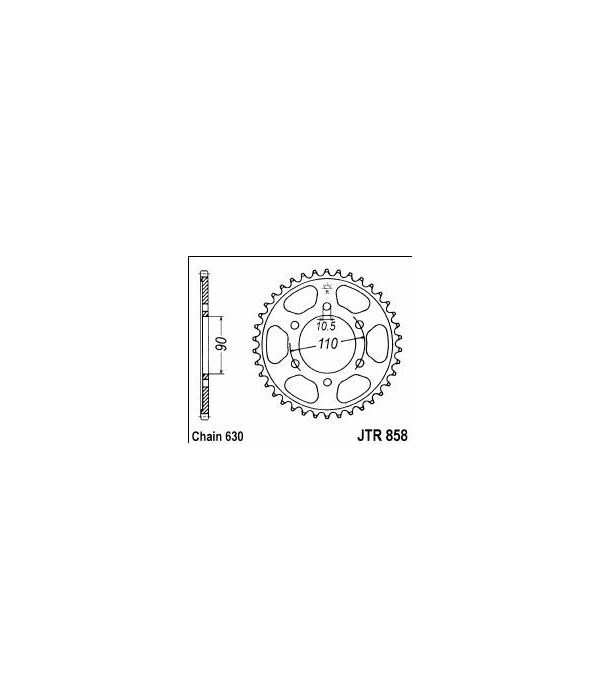 Corona de acero 35 dientes