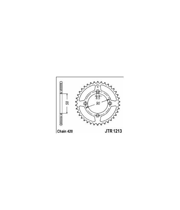 Corona de acero 37 dientes