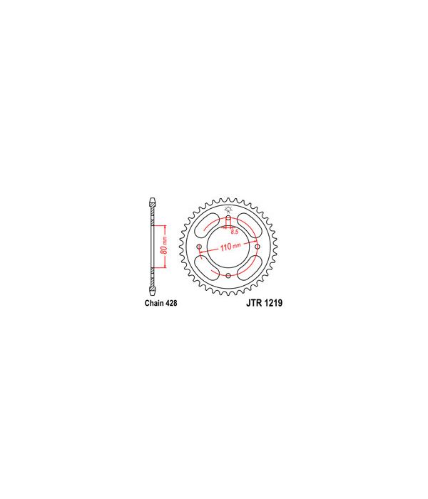 Corona de acero 42 dientes
