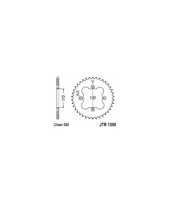 Corona de aluminio 38 dientes