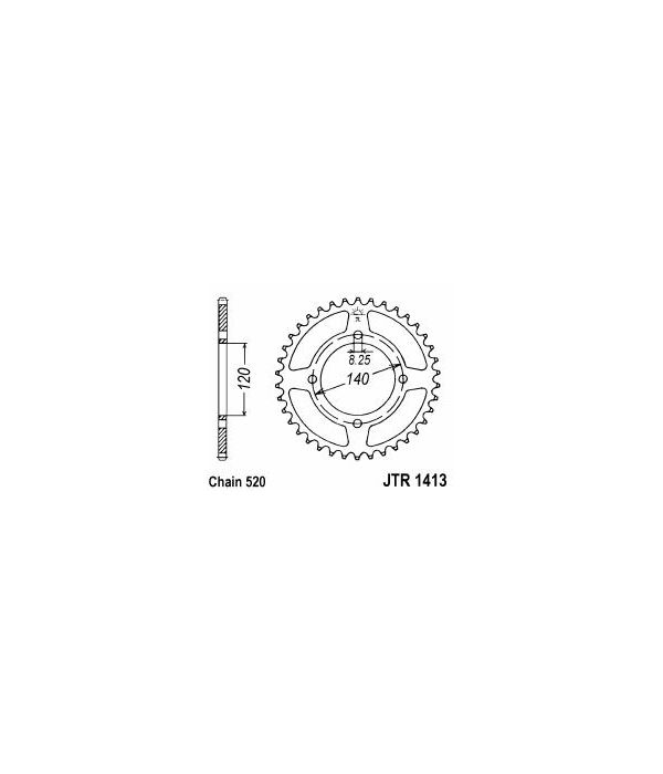 Corona de aluminio 41 dientes