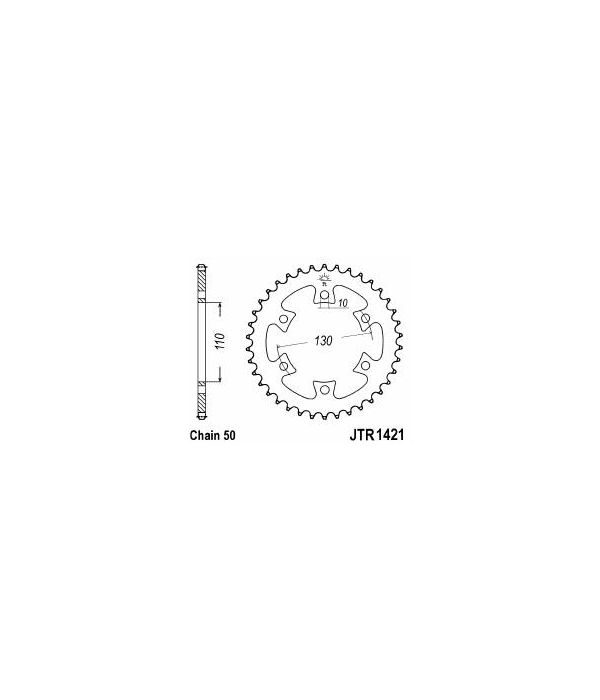Corona de aluminio 38 dientes