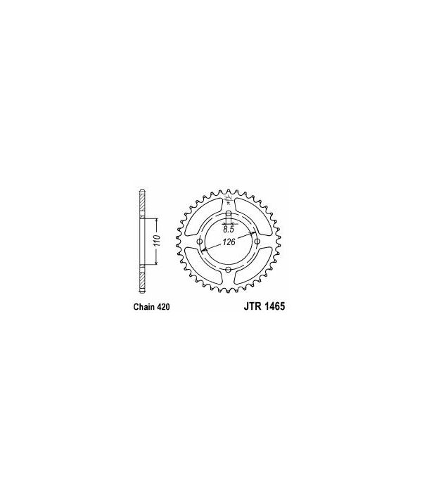 Corona de acero 46 dientes