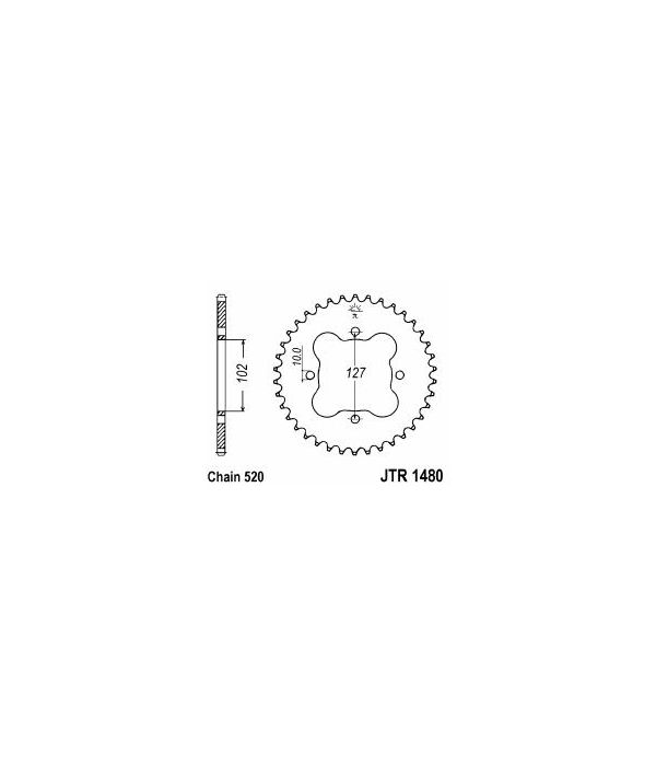 Corona de acero 42 dientes