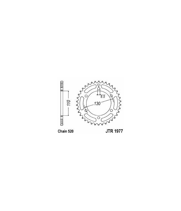 Corona de acero 47 dientes
