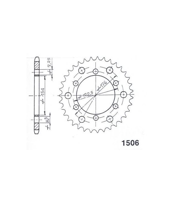 Corona de aluminio 46 dientes
