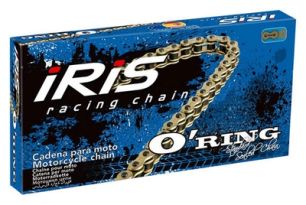 Cadena IRIS 428 ORHTP con O ring 126 eslabones oro
