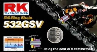 Cadena RK 532 GSV con XW ring 110 eslabones