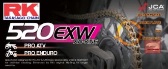 Cadena RK 520 EXW con XW ring 106 eslabones