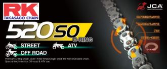 Cadena RK 520 SO con O ring 100 eslabones