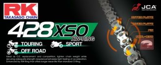 Cadena RK 428 XSO con XW ring 116 eslabones