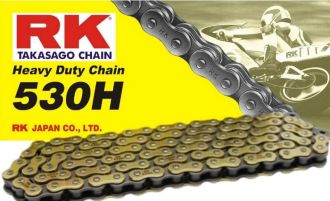 Cadena RK 530 HGB 106 eslabones oro